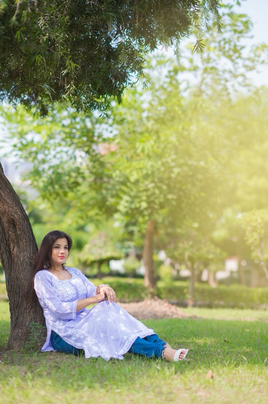 Lavender Modal Yog Chikankari Kurti | Soft & Elegant Daily Wear | Ayeshkari